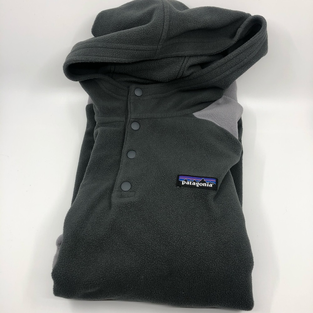 Patagonia fleece hoodie.